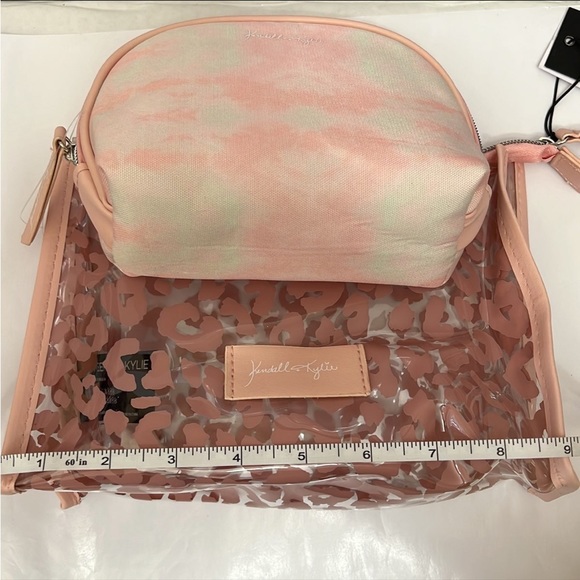 Kendall + Kylie Pink Leopard and Tye Die 2pc. Travel Cosmetic Bags - Picture 6 of 6